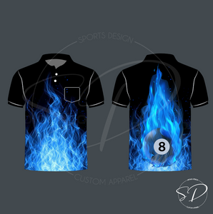 Blue Flame Snooker Shirt
