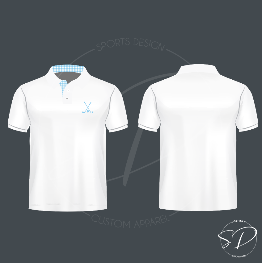 White Golf Polo